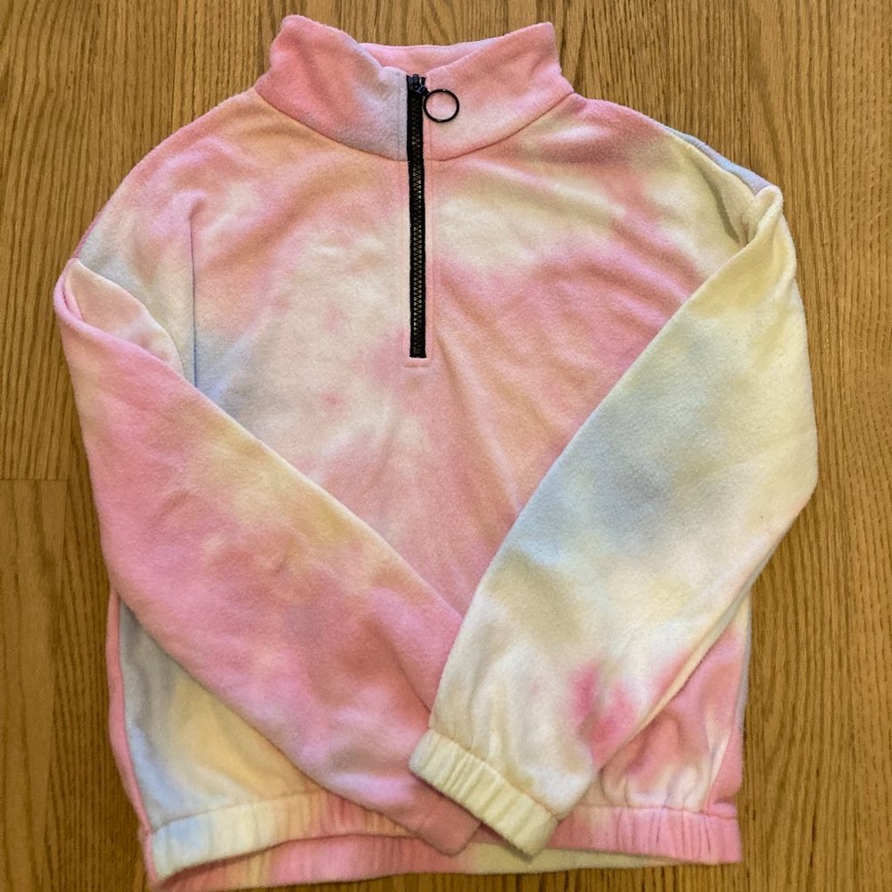 Girls Tie Dye Harper Canyon Fleece Pullover Size L